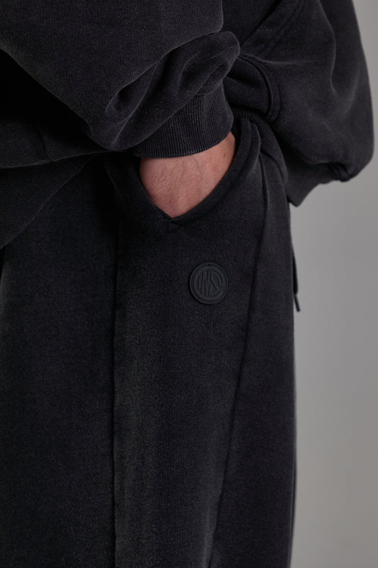 Faded Black Heavyweight Sweatpants