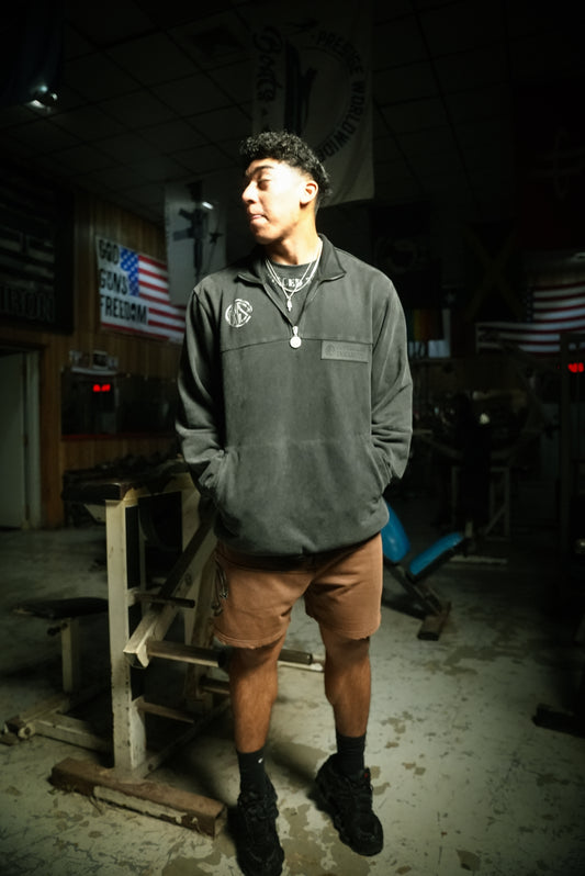 Blackout Suede Quarter-Zip