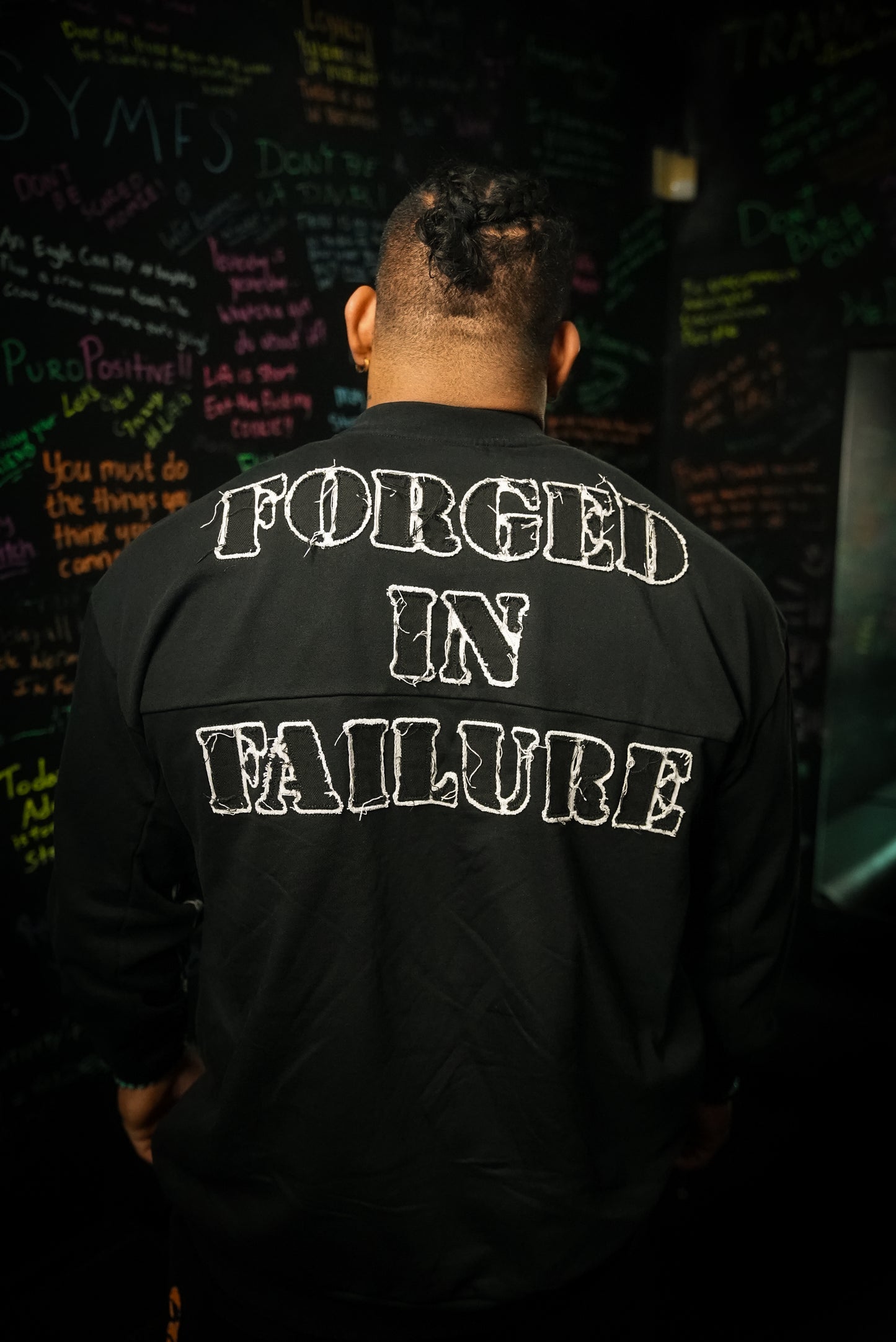 Black Forged in Failure Crewneck