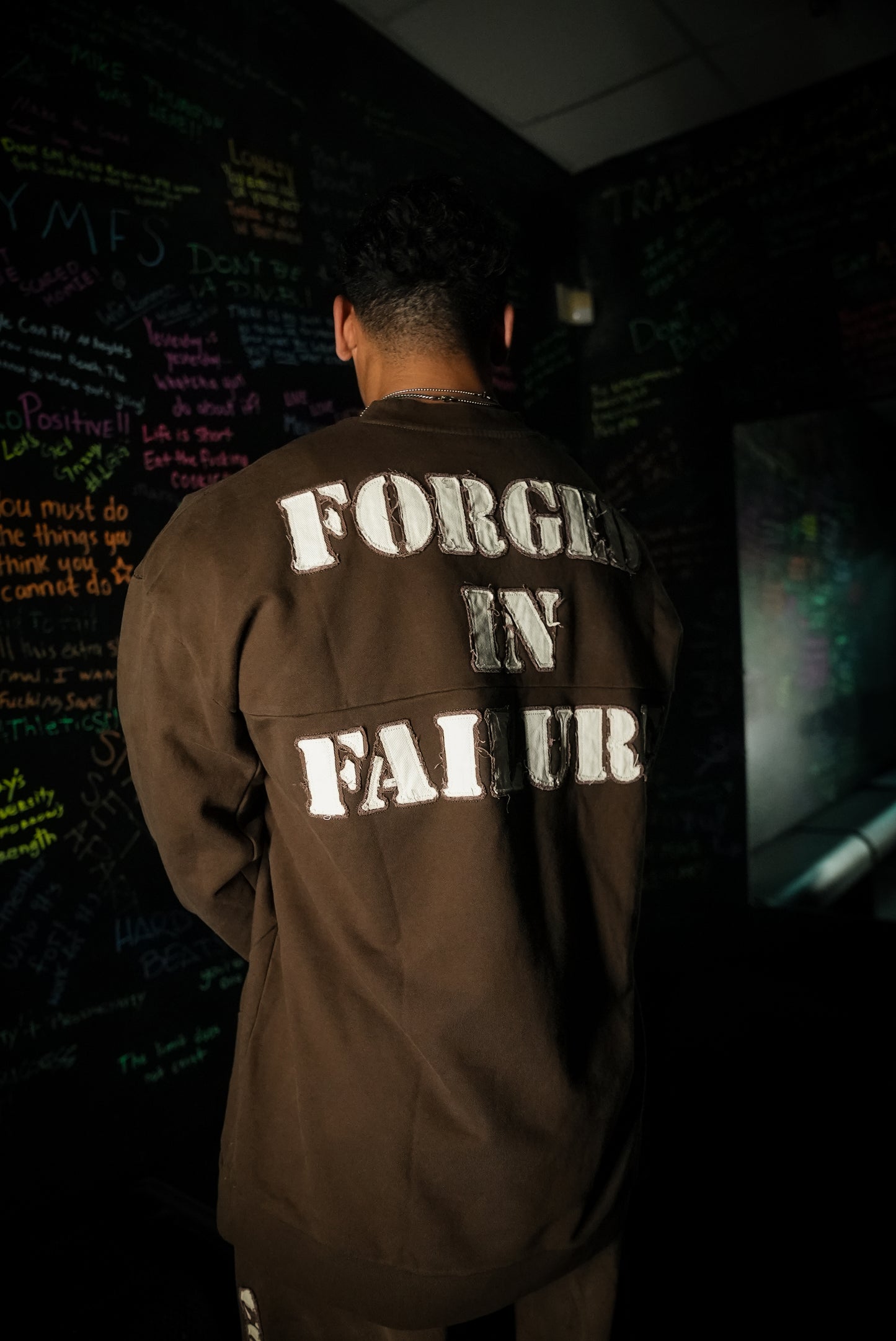 Brown Forged in Failure Crewneck