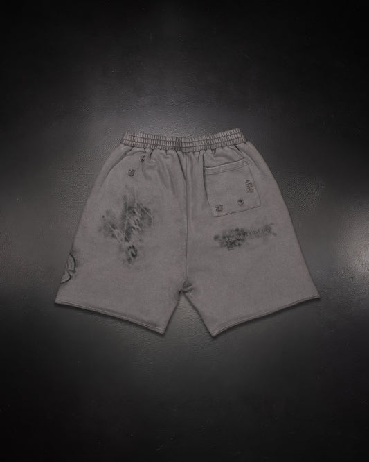 Grey Smoke Sweatshorts