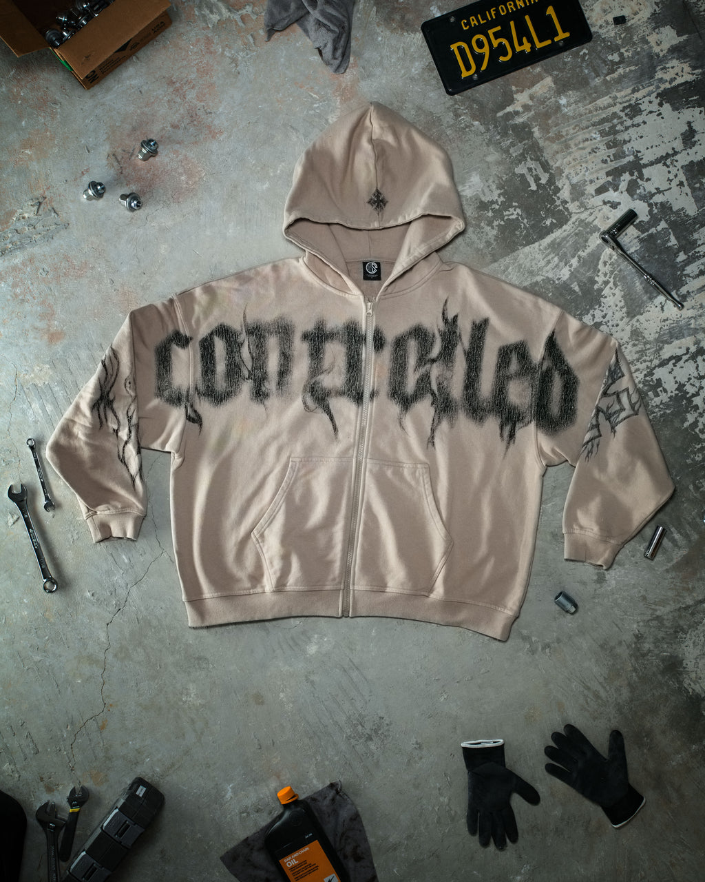 Ghost Zip Up Creme