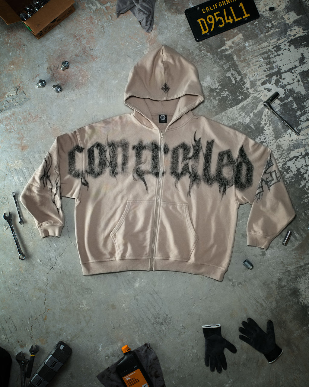 Ghost Zip Up - Creme