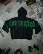 Ghost Zip Up - Toxic Green
