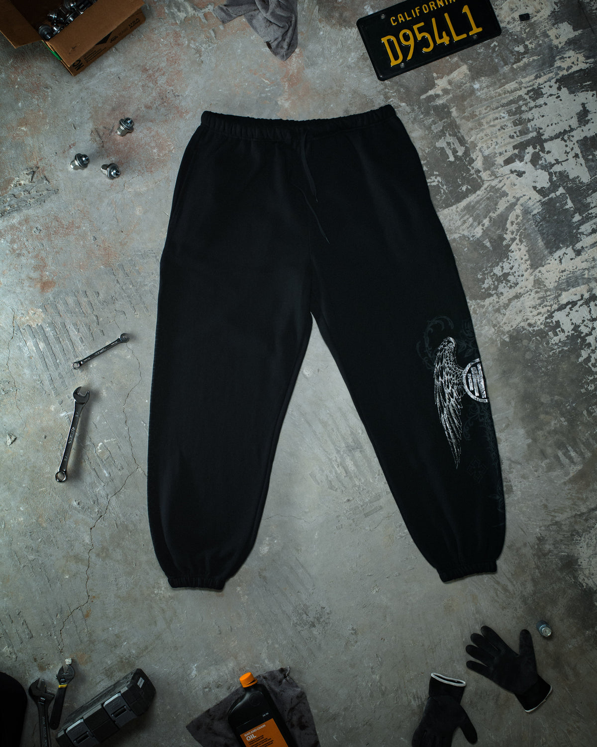 Wing Sweatpants - Silver