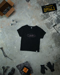 Chained Baby Tee - Glossy Pink