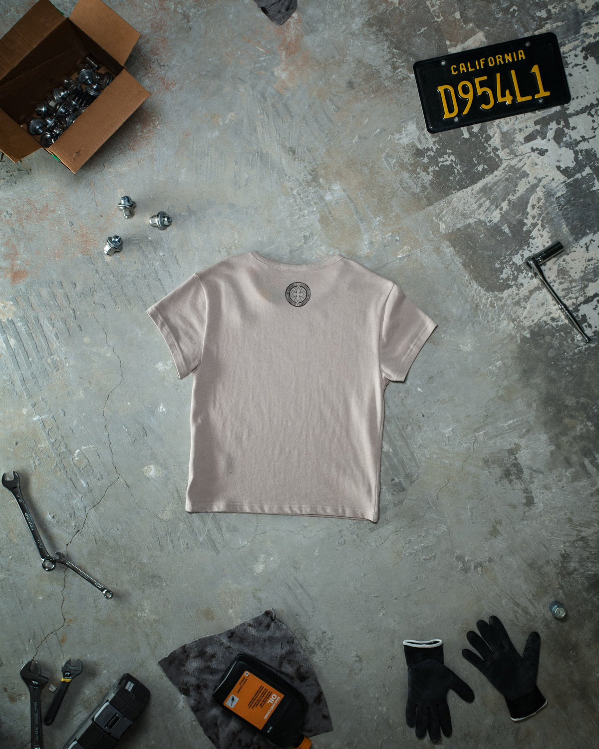 Chained Baby Tee - Creme