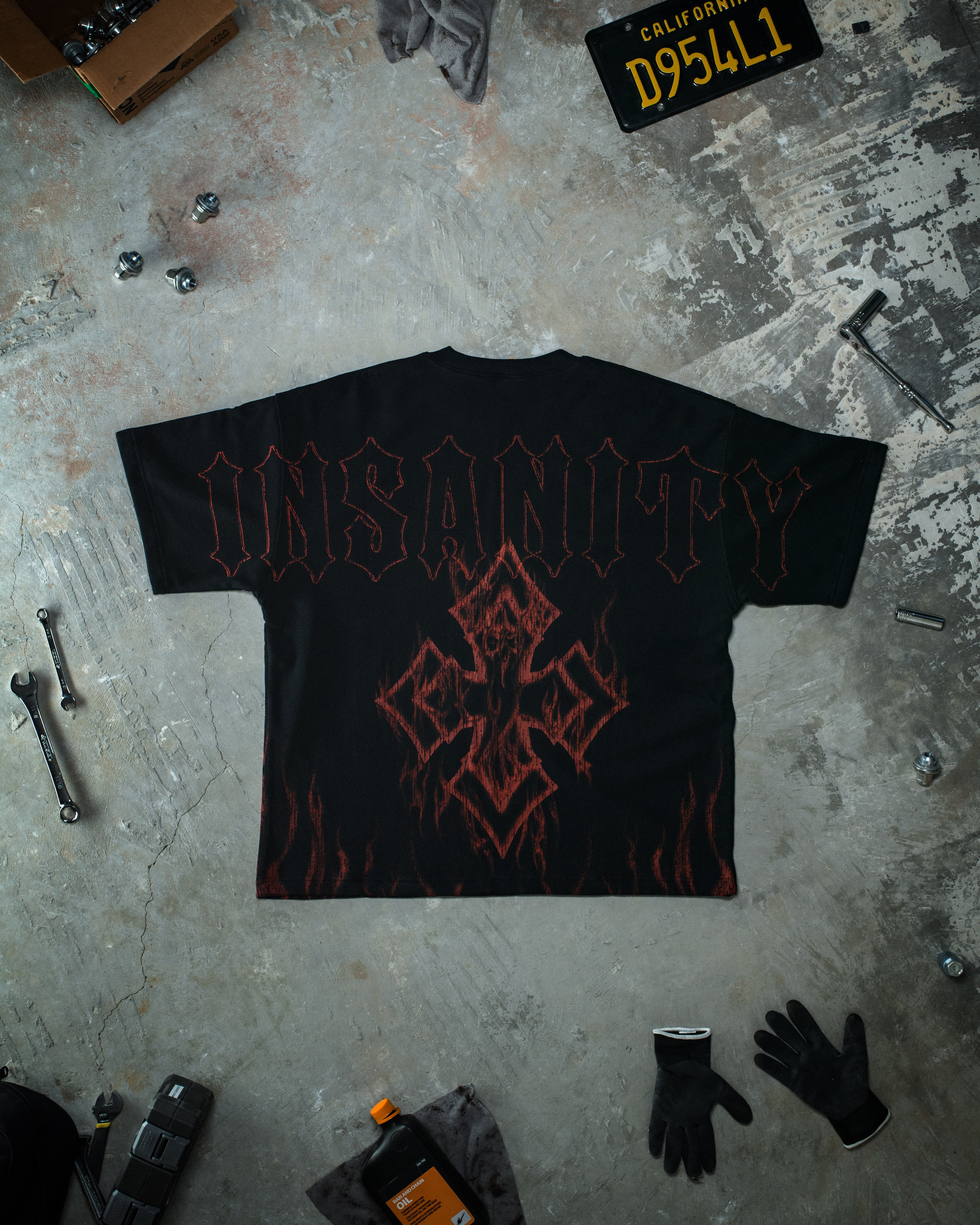 Blood red Inferno Pump Cover