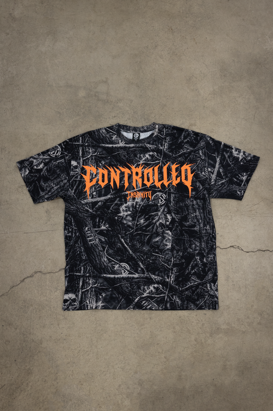 Orange Dark Aether Camo Tee
