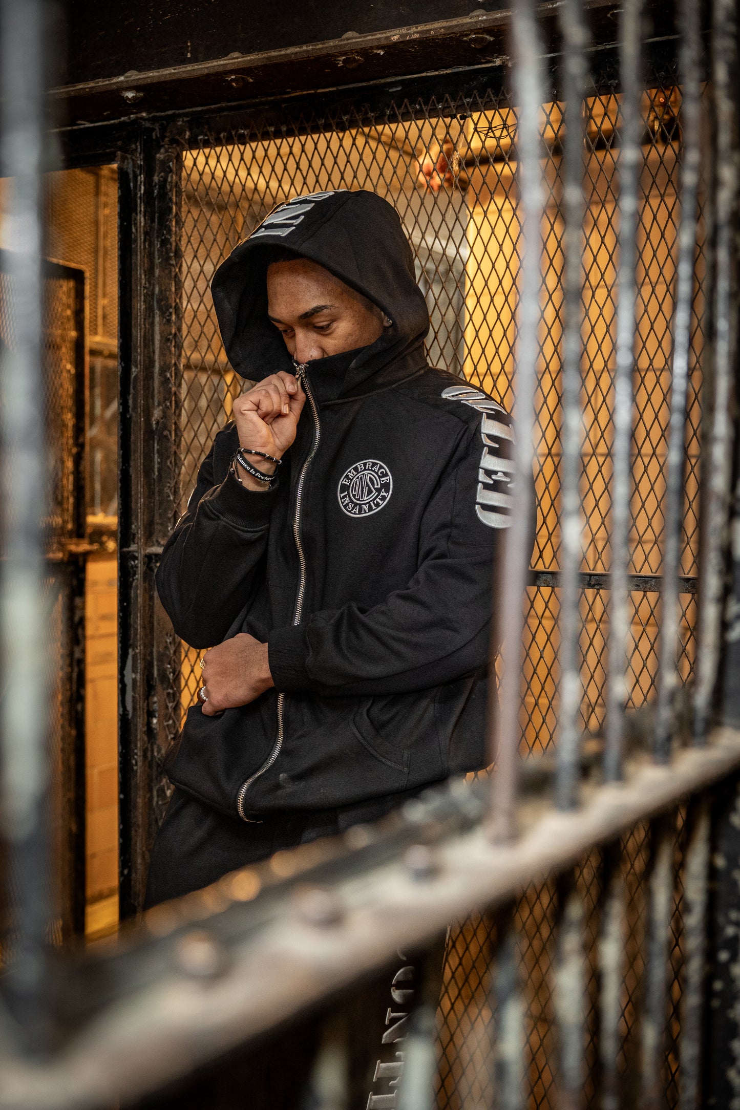 Whiteout Shadow Zip Up Hoodie