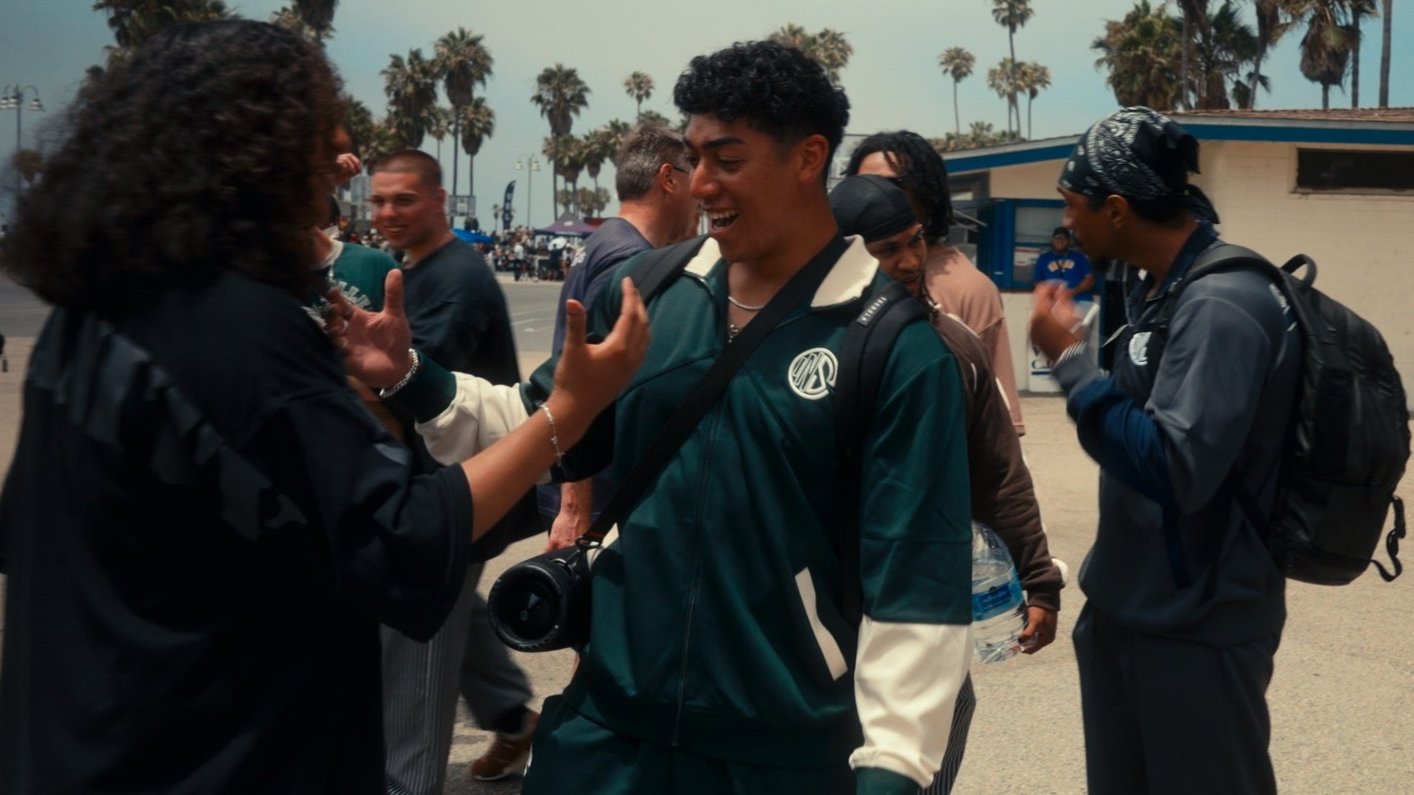 Varsity Blue & Gray Track Jacket