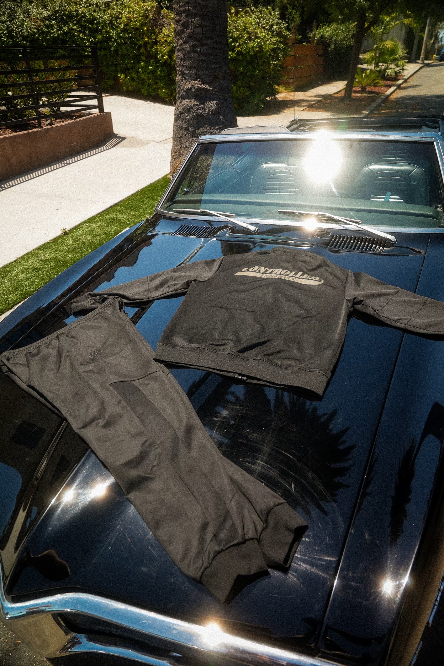 Onyx Black Track Pants