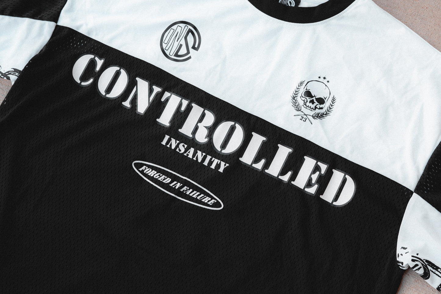 White Controlled Insanity Labeled Jersey 1/300