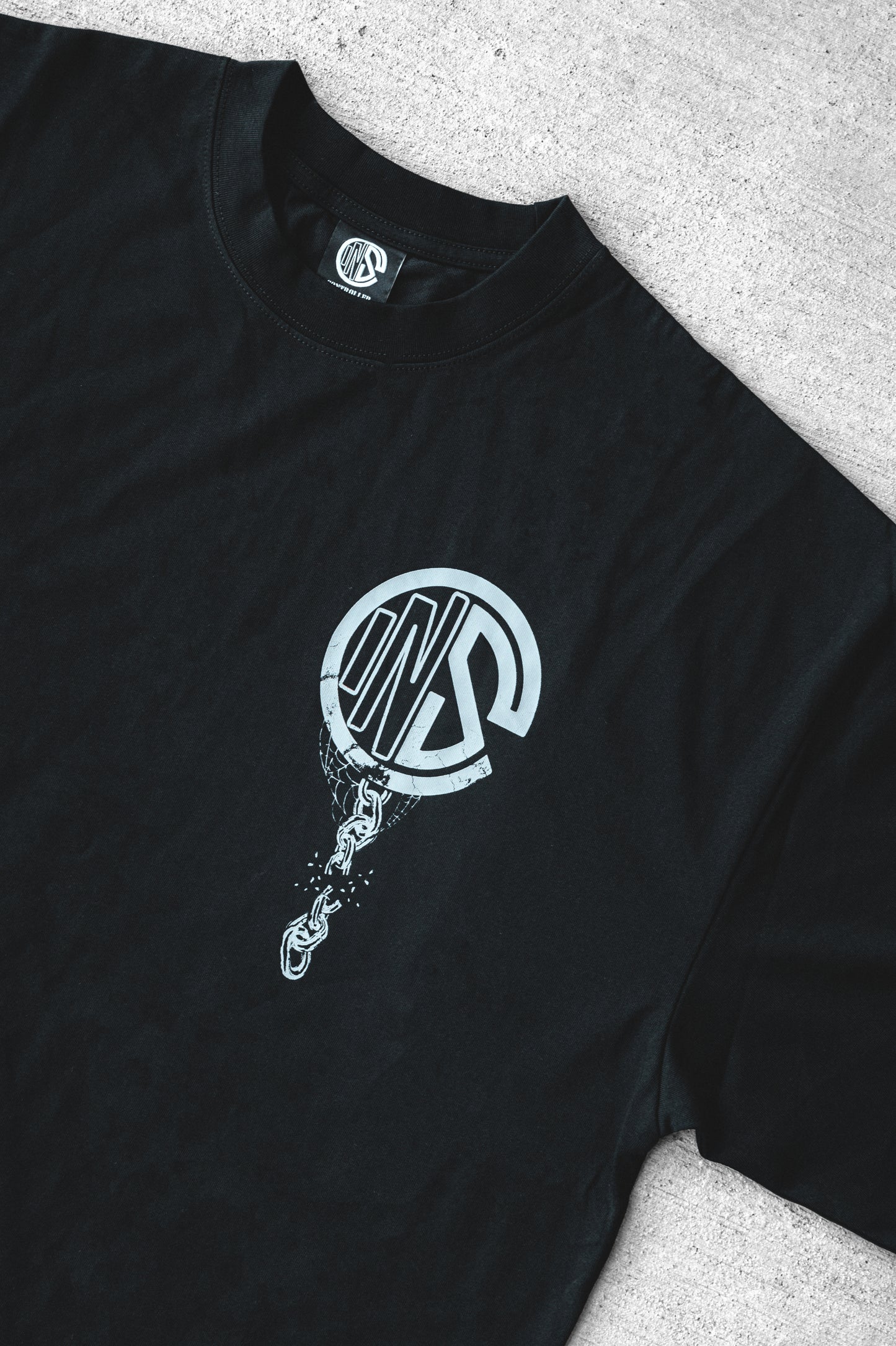 Black FiF Chained Tee