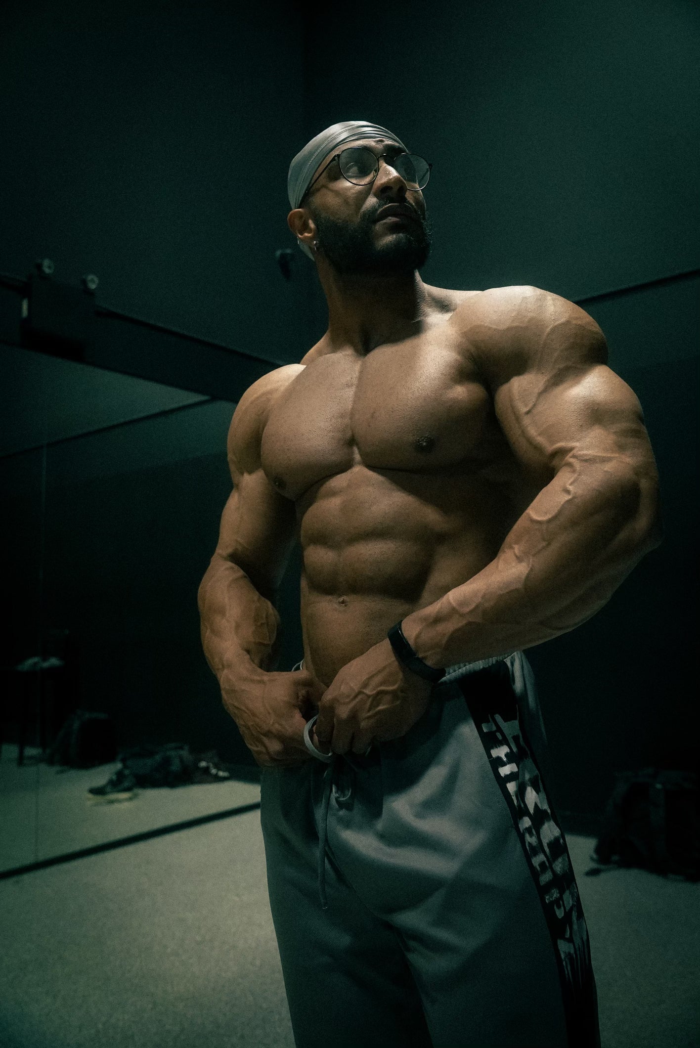 Gray Iron Therapy Mesh Sweatpants