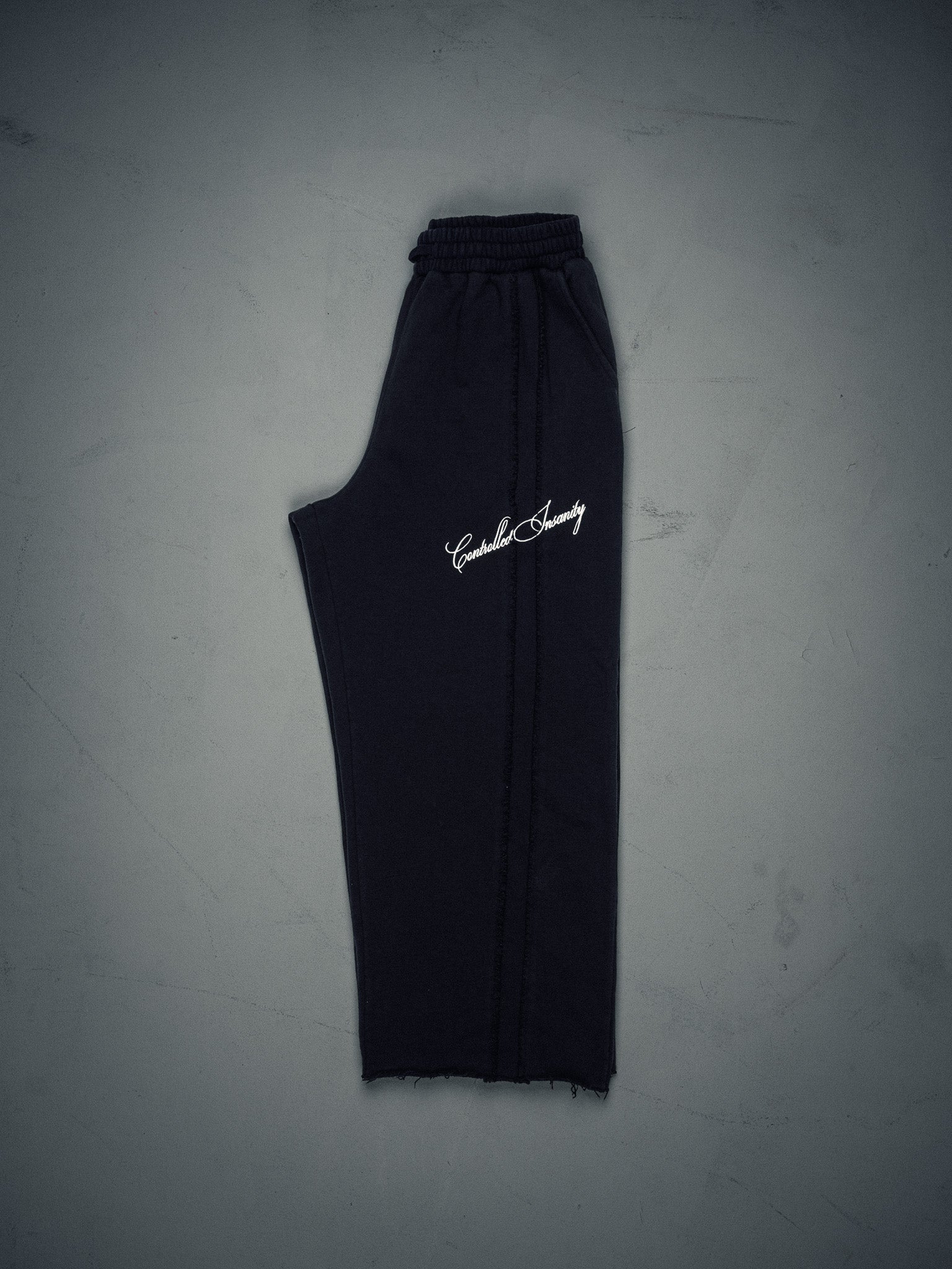 Signature Wideleg Sweats - Pitch Black