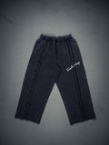 Signature Wideleg Sweats Faded Black