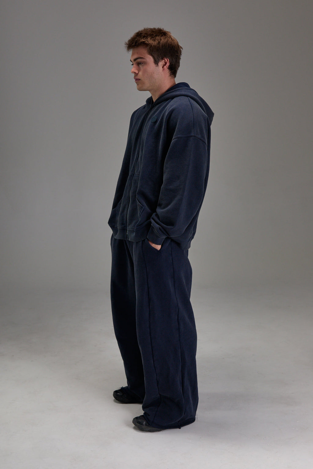 Heavyweight Zip Up - Navy