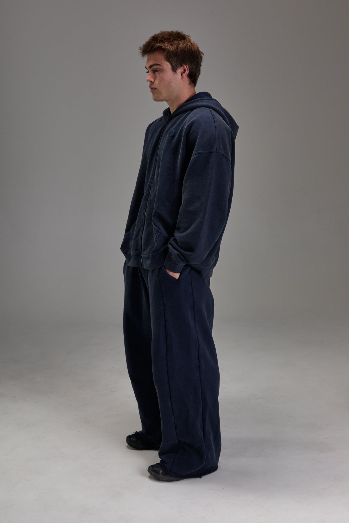 Heavyweight Zip Up - Navy