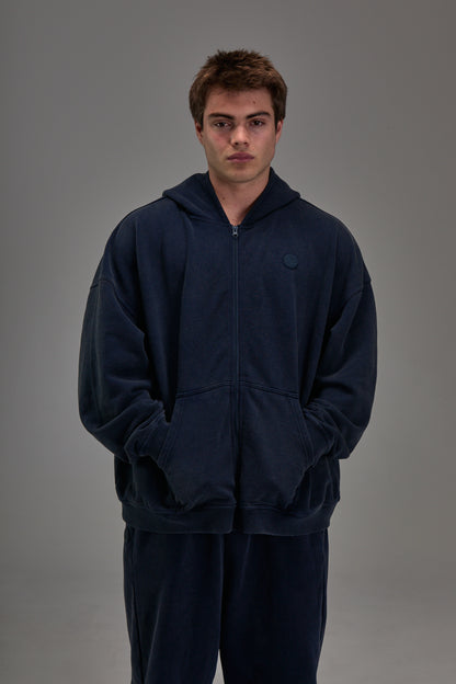 Navy Heavyweight Zip Up