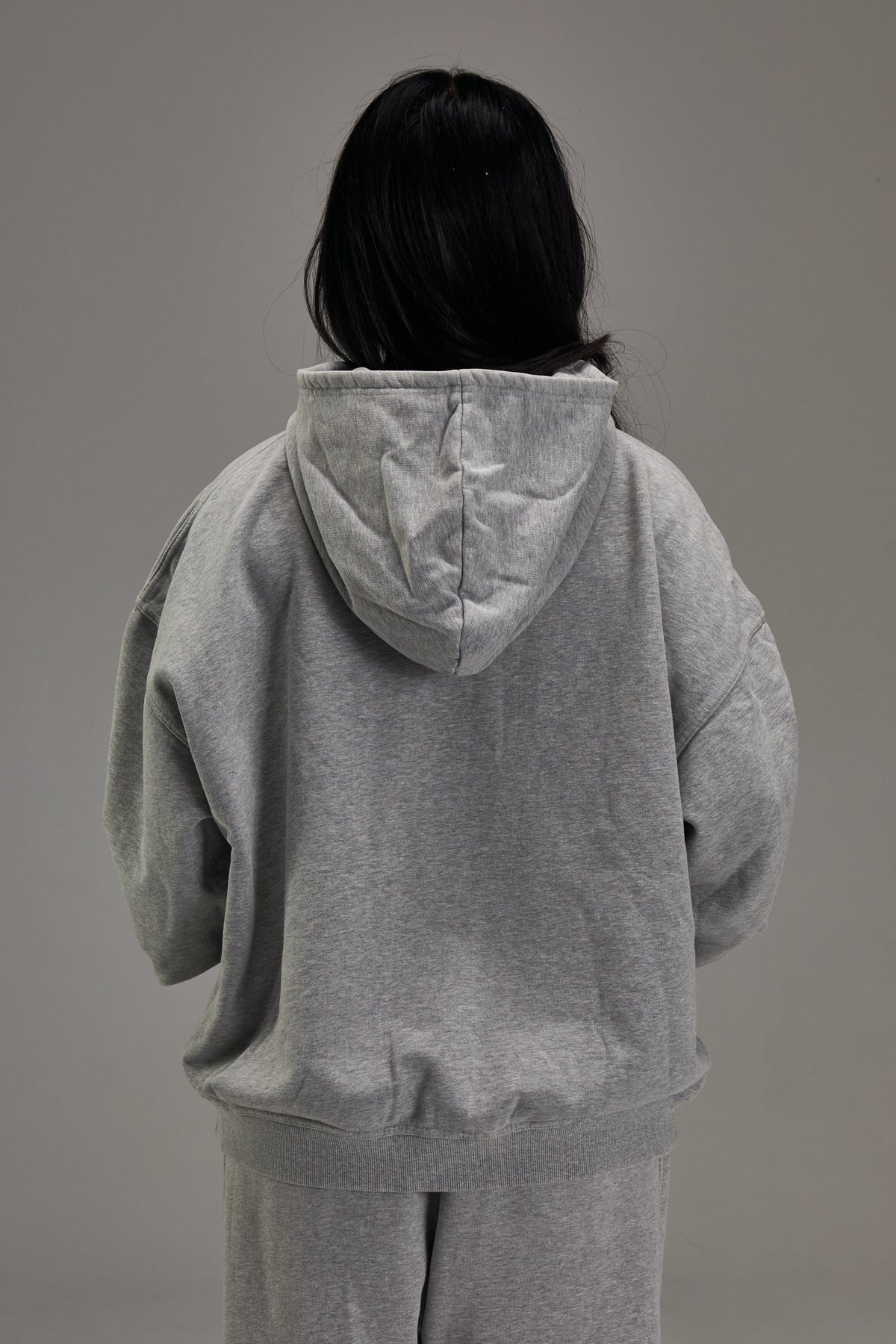 Heavyweight Zip Up - Heather Grey