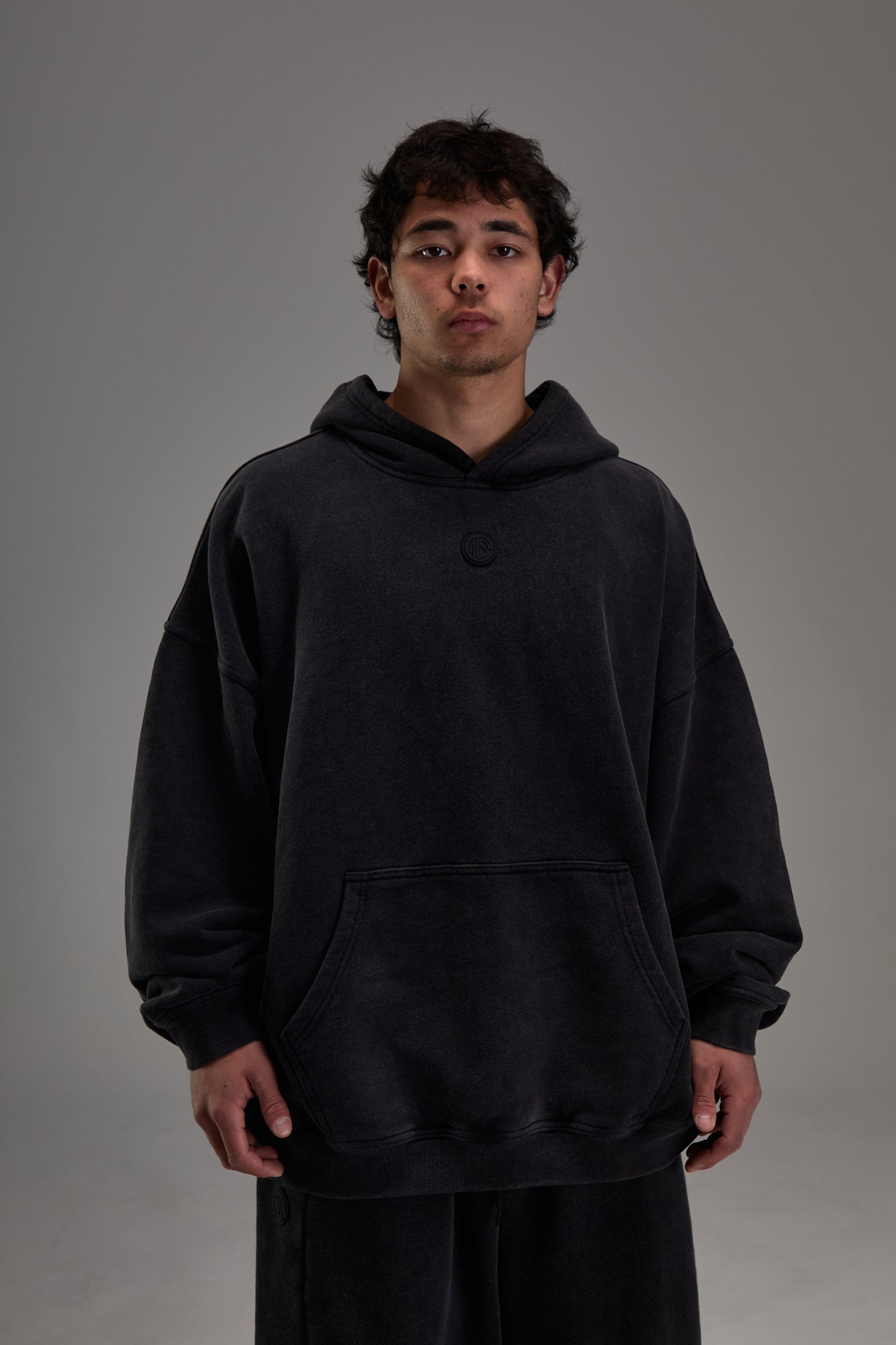 Faded Black Heavyweight Pullover
