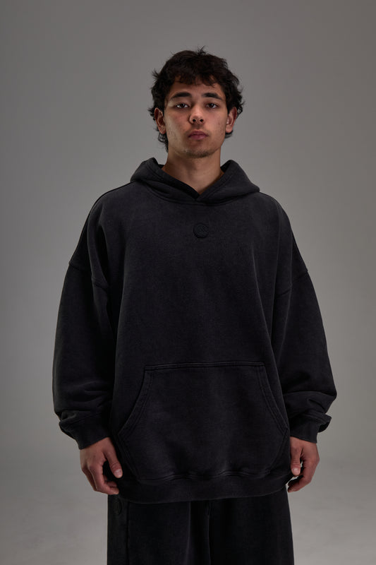 Faded Black Heavyweight Pullover