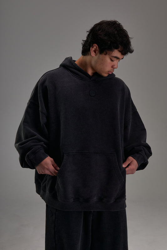 Faded Black Heavyweight Pullover
