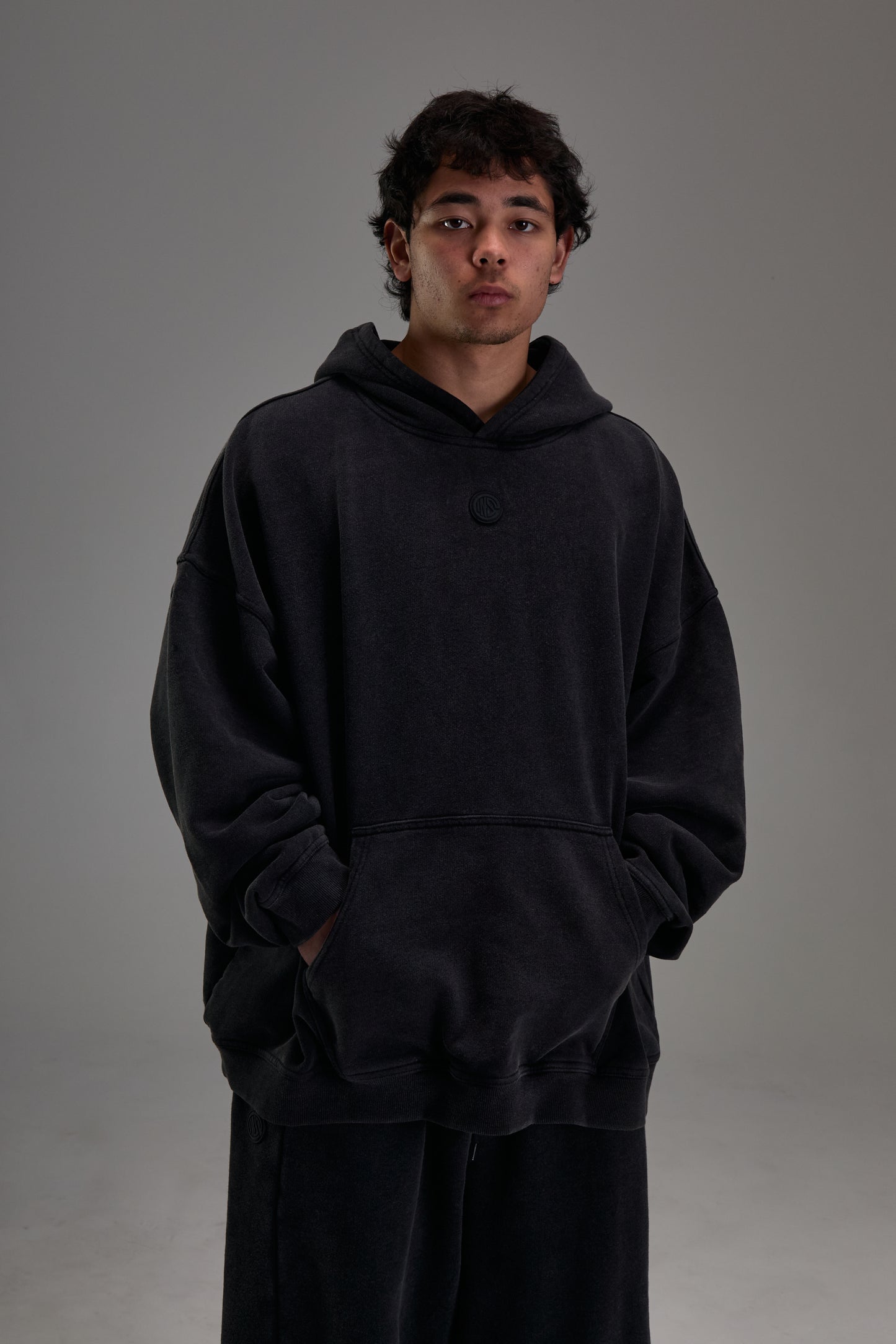 Faded Black Heavyweight Pullover