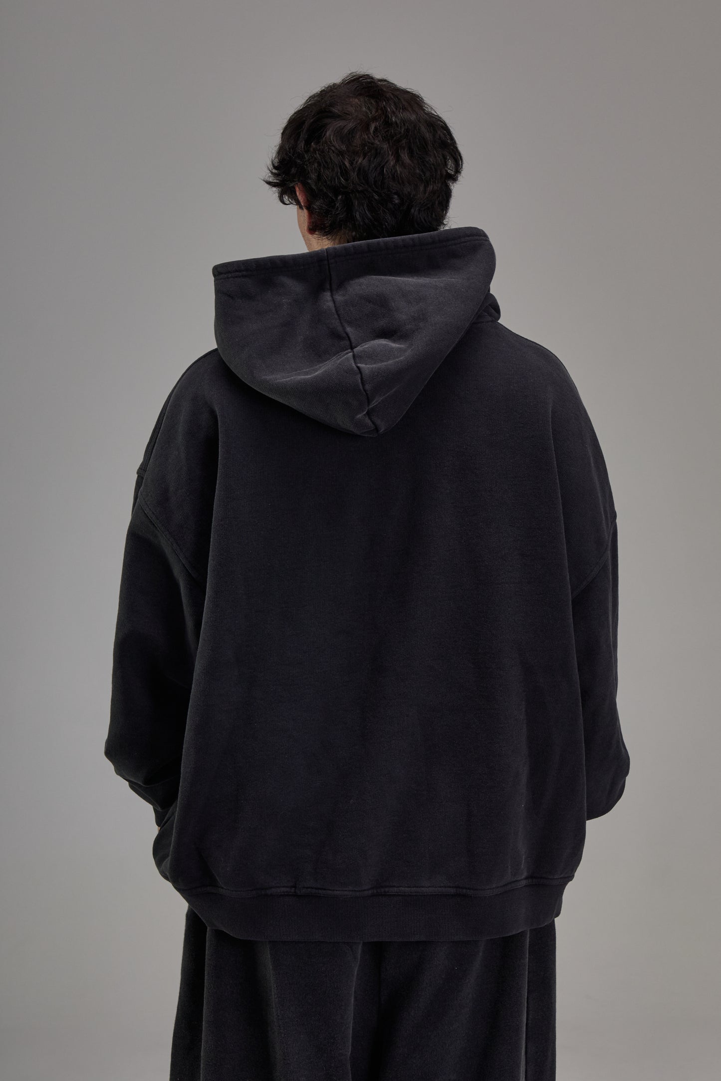 Faded Black Heavyweight Zip Up