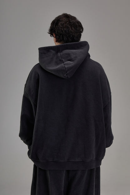 Faded Black Heavyweight Zip Up