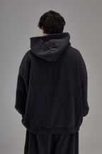 Heavyweight Zip Up - Faded Black