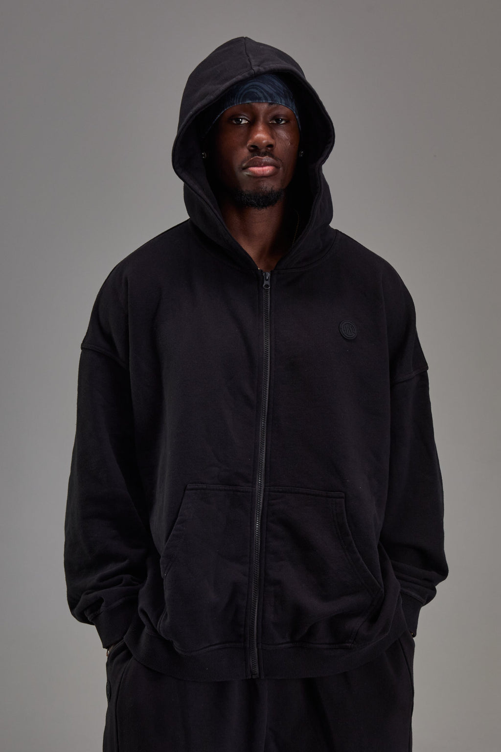 Heavyweight Zip Up - Pitch Black