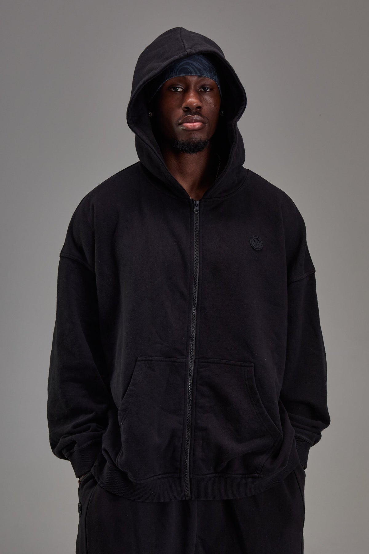 Heavyweight Zip Up - Pitch Black