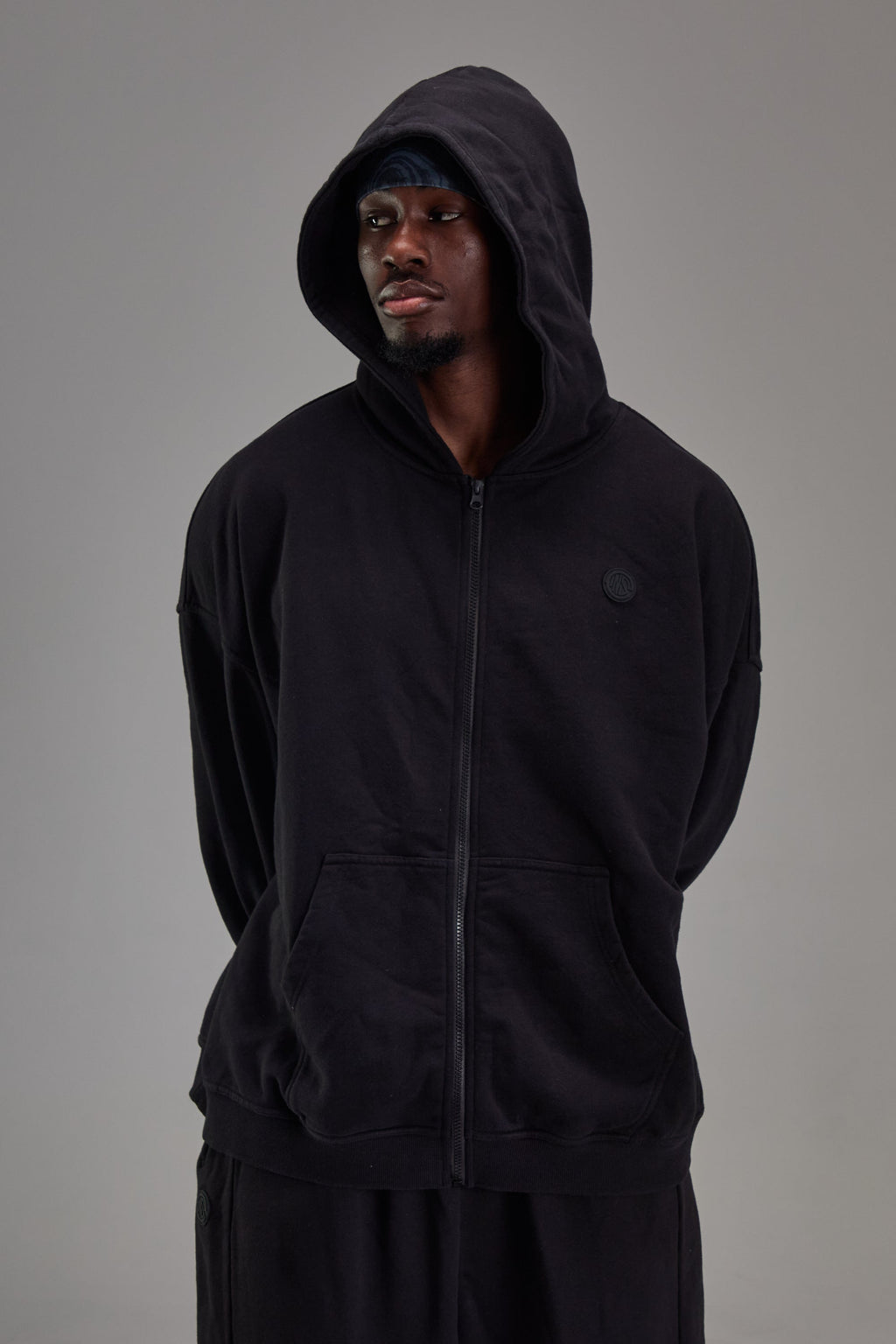 Heavyweight Zip Up - Pitch Black