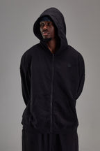Heavyweight Zip Up - Pitch Black