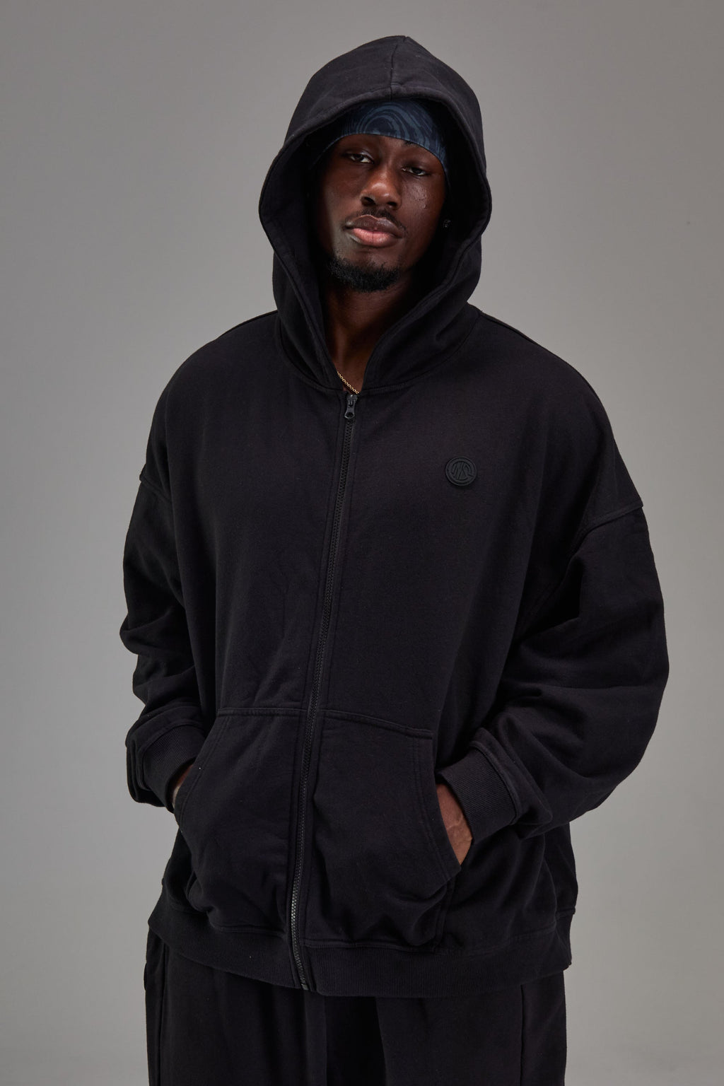 Heavyweight Zip Up - Pitch Black