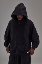Heavyweight Zip Up - Pitch Black