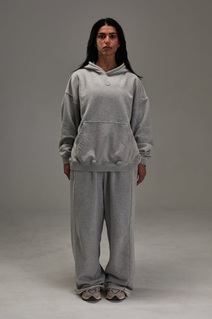Heather Grey Heavyweight Pullover