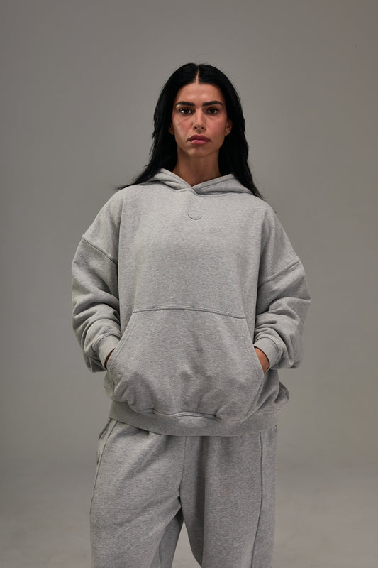 Heather Grey Heavyweight Pullover