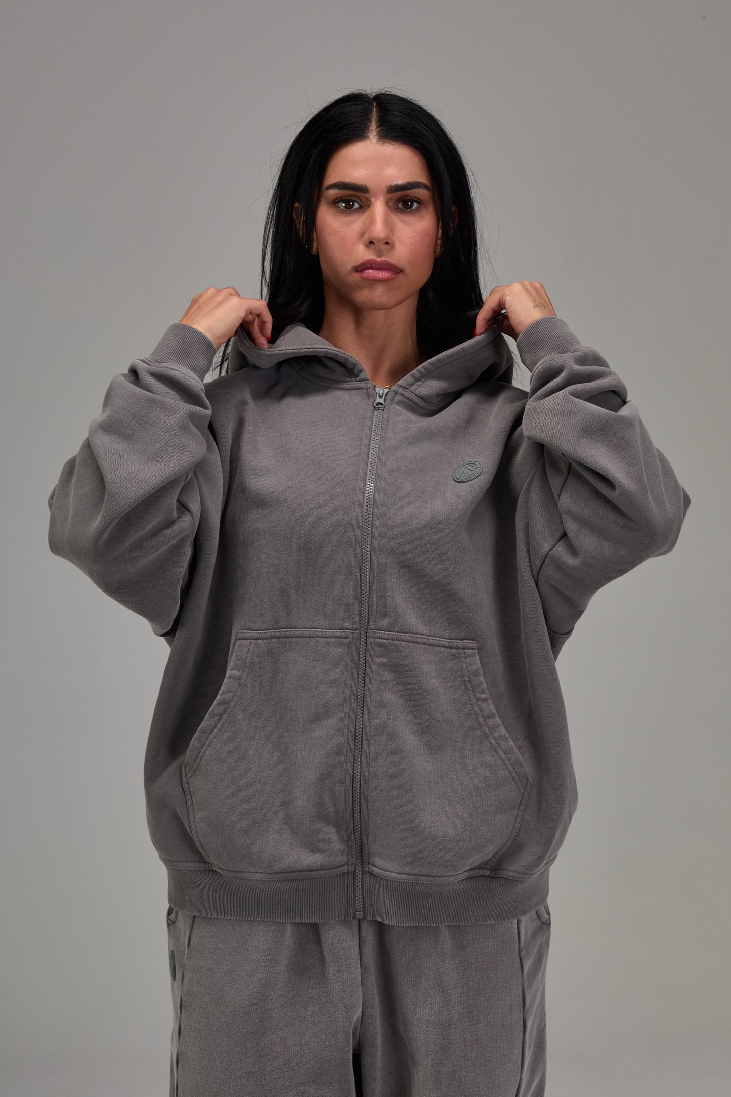Gunmetal Grey Heavyweight Zip Up