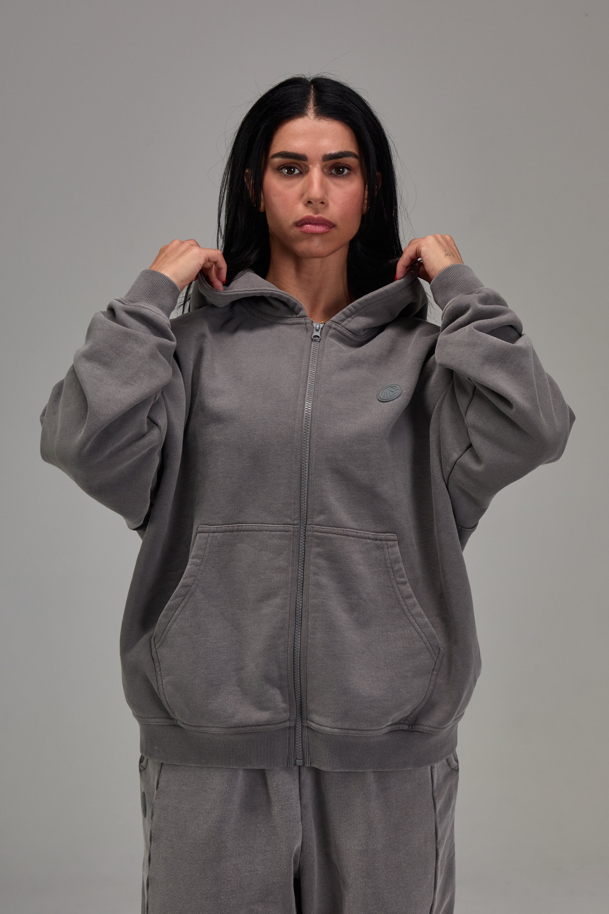 Gunmetal Grey Heavyweight Zip Up