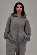 Heavyweight Zip Up - Gunmetal Grey