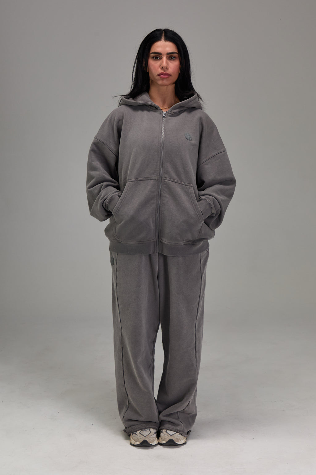 Gunmetal Grey Heavyweight Zip Up