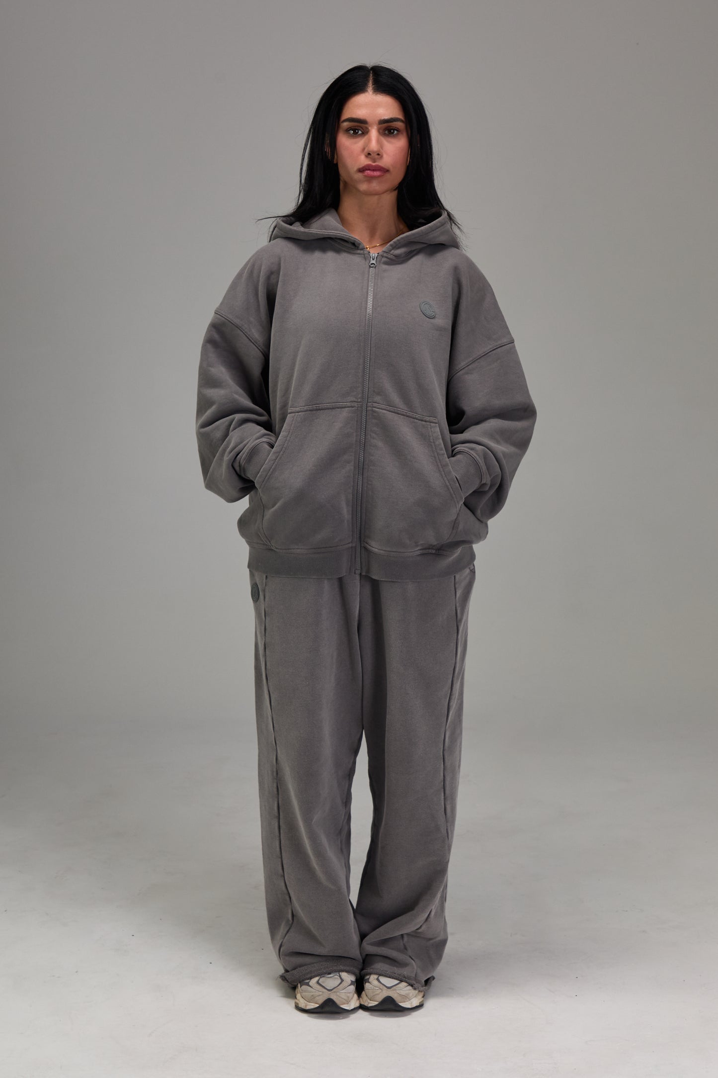 Gunmetal Grey Heavyweight Zip Up