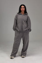 Heavyweight Zip Up - Gunmetal Grey
