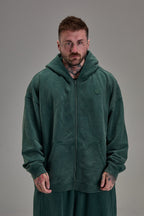 Heavyweight Zip Up - Forest Green