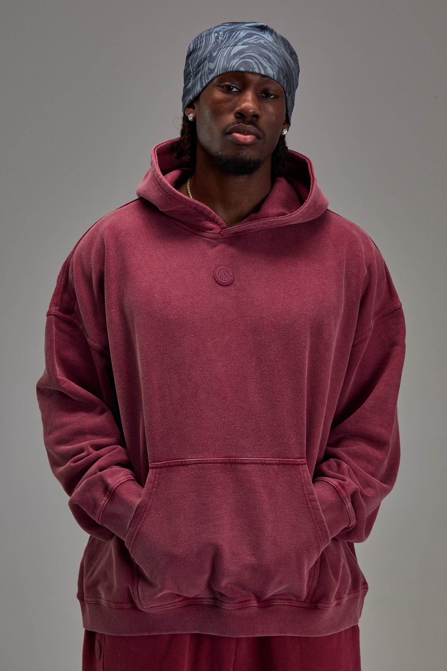Washed Red Heavyweight Pullover
