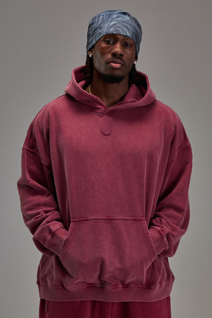 Washed Red Heavyweight Pullover