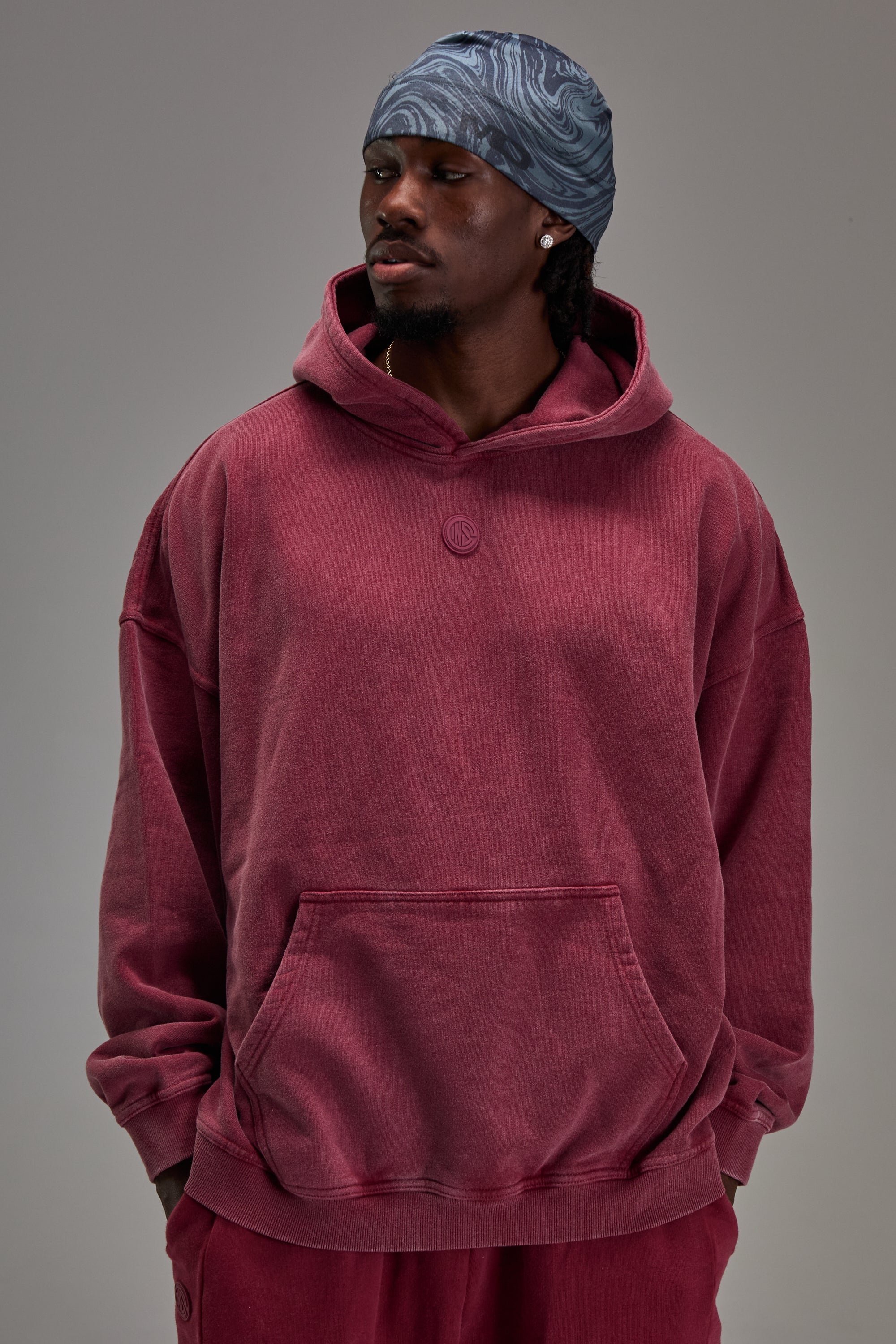 Washed Red Heavyweight Pullover